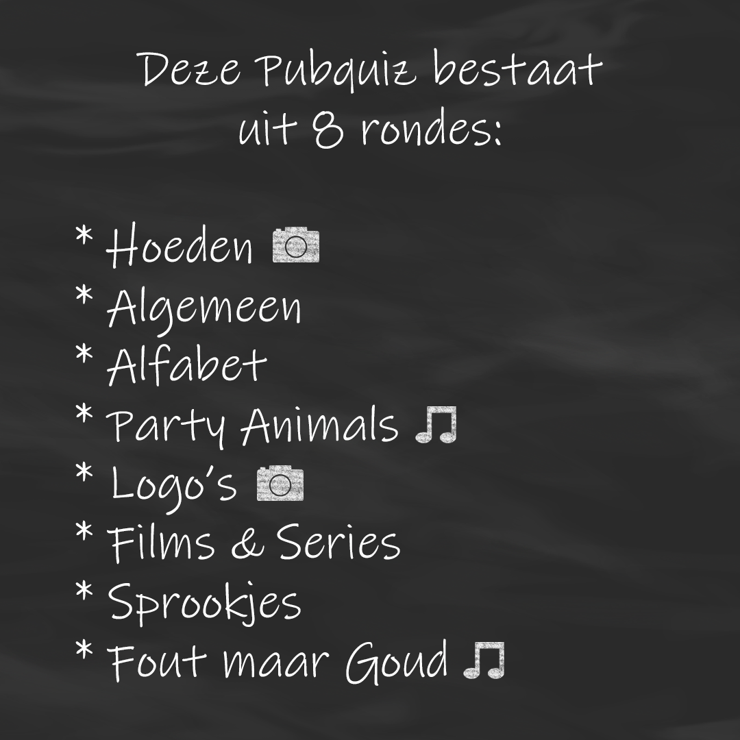 Algemene Pubquiz #1