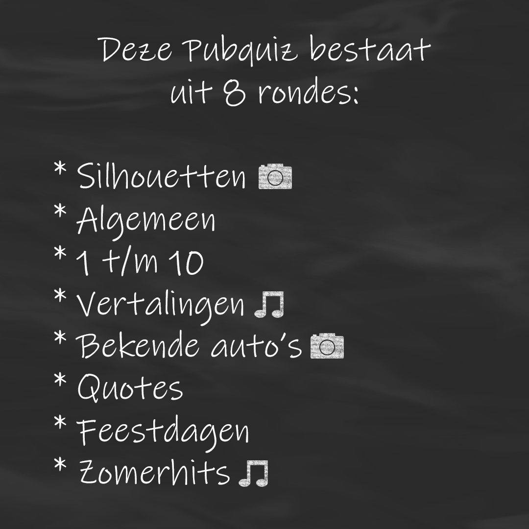 Algemene Pubquiz #2