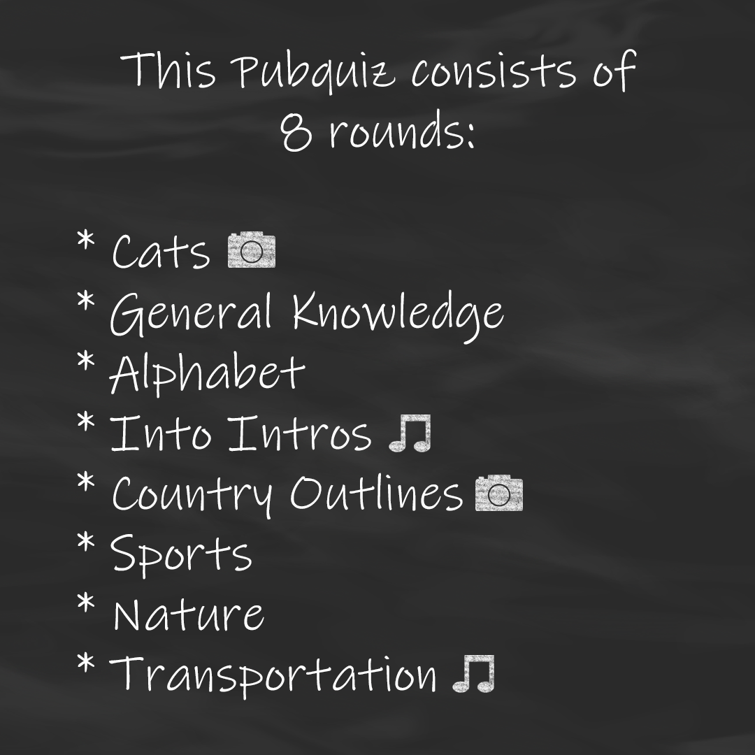 International Pubquiz #1